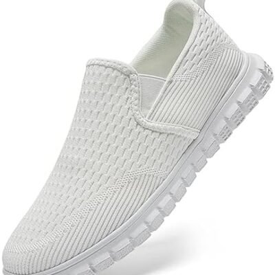Linenghs Mens Slip on Shoes Loafers Casual Sneakers Canvas Lightweight Flats Working Traveling Driving Walking Shoes