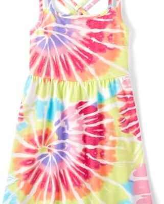 The Children's Place Baby Girls' One Size Sleeveless Strappy Back Summer Dresses