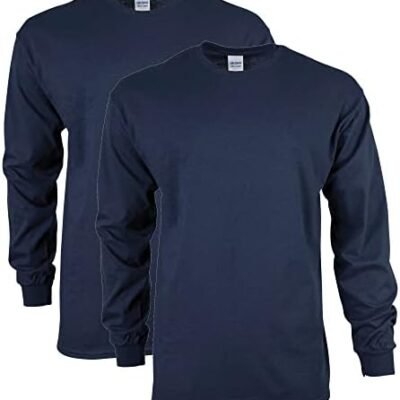 Gildan Unisex-Adult Ultra Cotton Long Sleeve T-Shirt, Style G2400, Multipack