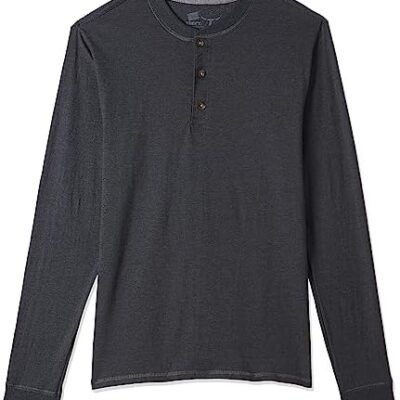 Hanes Men's T-Shirts, Men's BeefyT Henley Shirts, Men's Cotton Long Sleeve Shirts