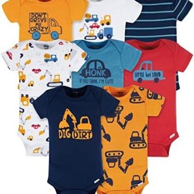 Onesies Brand baby-boys 8-pack Short Sleeve Mix & Match BodysuitsBaby and Toddler T-Shirt Set