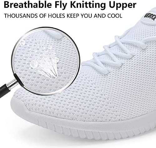 WXQ Men's Running Shoes Comfortable Lightweight Breathable Walking Shoes Mesh Workout Casual Sports Shoes - Image 3