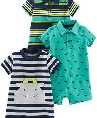 Simple Joys by Carter's baby-boys 3-pack Rompers