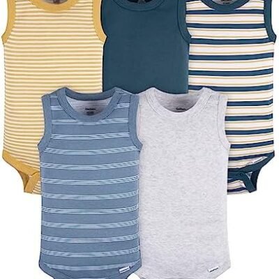 Gerber Baby Boys Multi-Pack Sleeveless Onesies Bodysuit