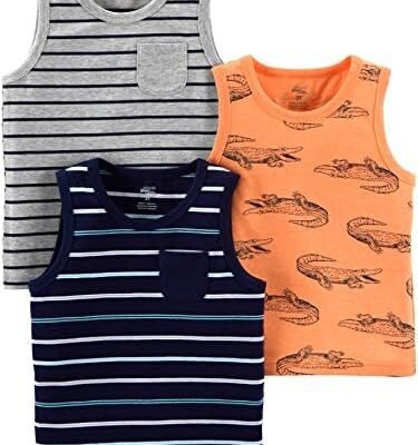 Simple Joys by Carter's Boys' 3-Pack Muscle Tank Tops